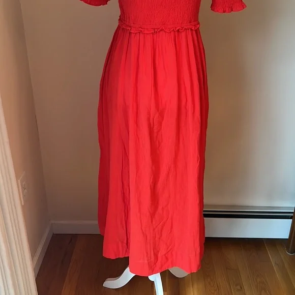 Free People Sunshine Season Midi Dress Red - Picture 10 of 16